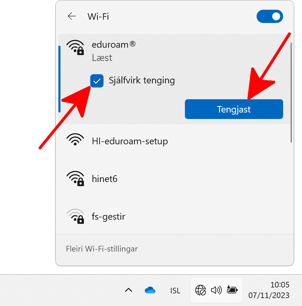eduroam tengjast 2.png