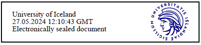 electronic seal containing the university's name, logo and time and date stamp