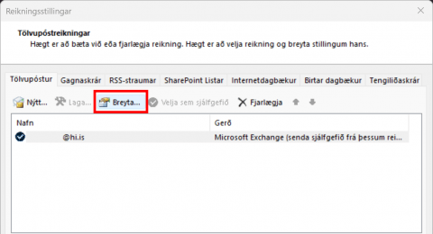 Outlook uppsetning windows 6