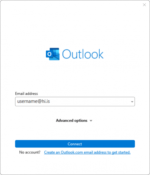 Outlook Setup 1