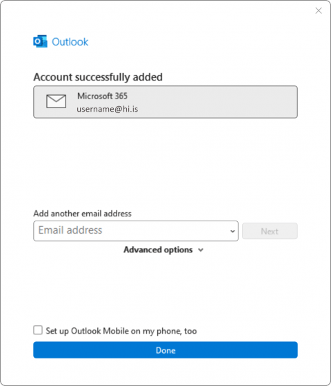 Outlook Setup 3