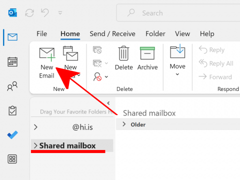 Outlook shared setup 1