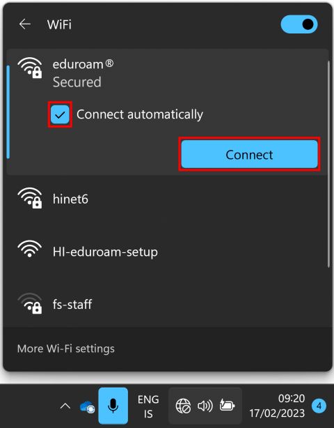 eduroam connect 2