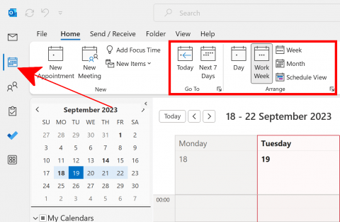 Outlook Layout