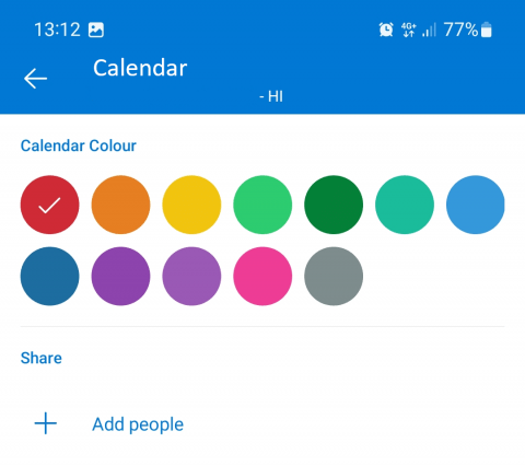 Outlook Android layout 