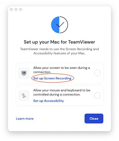 Opna fyrir TeamViewer í macOS stýrikerfinu