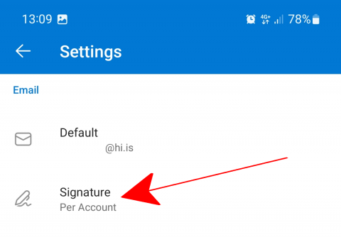 Outlook Android Email Signature