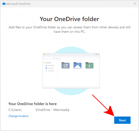 Onedrive setup