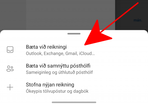 Outlook bæta android